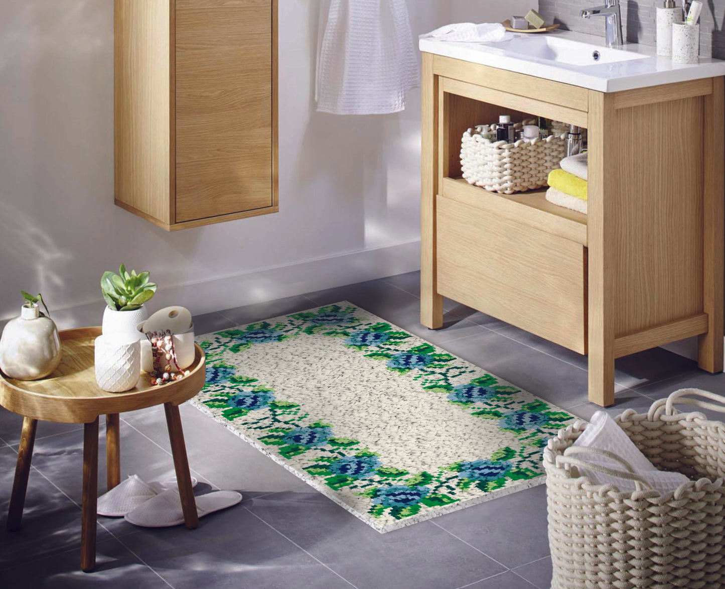 Printed Canvas Latch Hook Rug Kit - Thèbes 50cm x 100cm