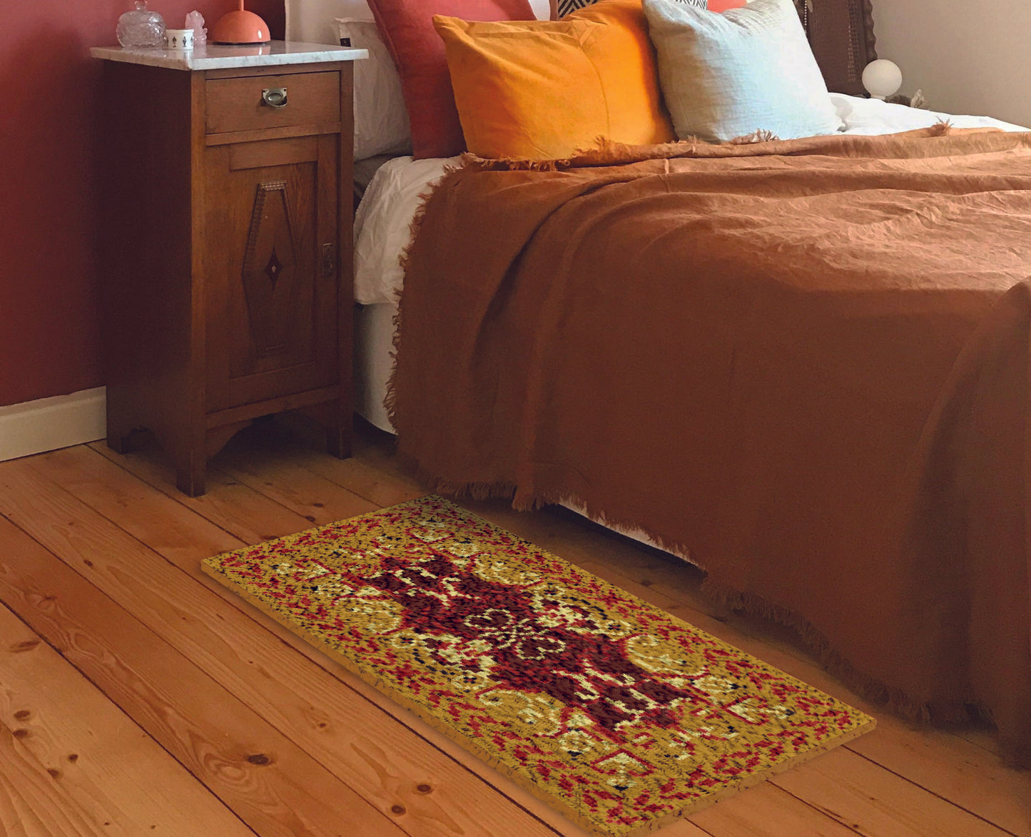 Printed Canvas Latch Hook Rug Kit - Goldfinger 50cm x 100cm