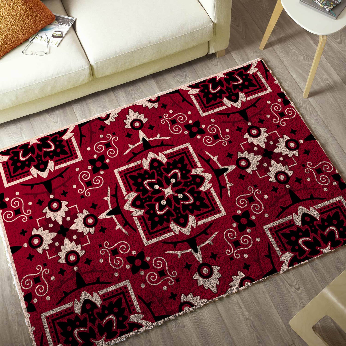 Printed Canvas Latch Hook Rug Kit - Terra  100cm x 150cm 3994