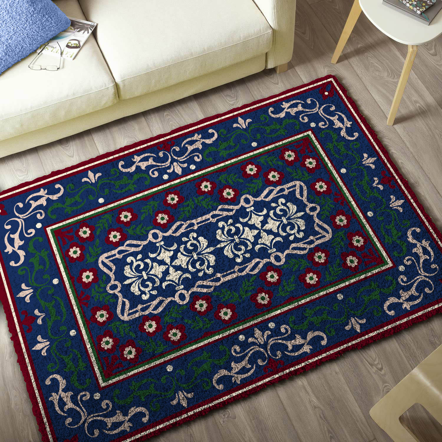 Printed Canvas Latch Hook Rug Kit - Ramage  100cm x 150cm 3995