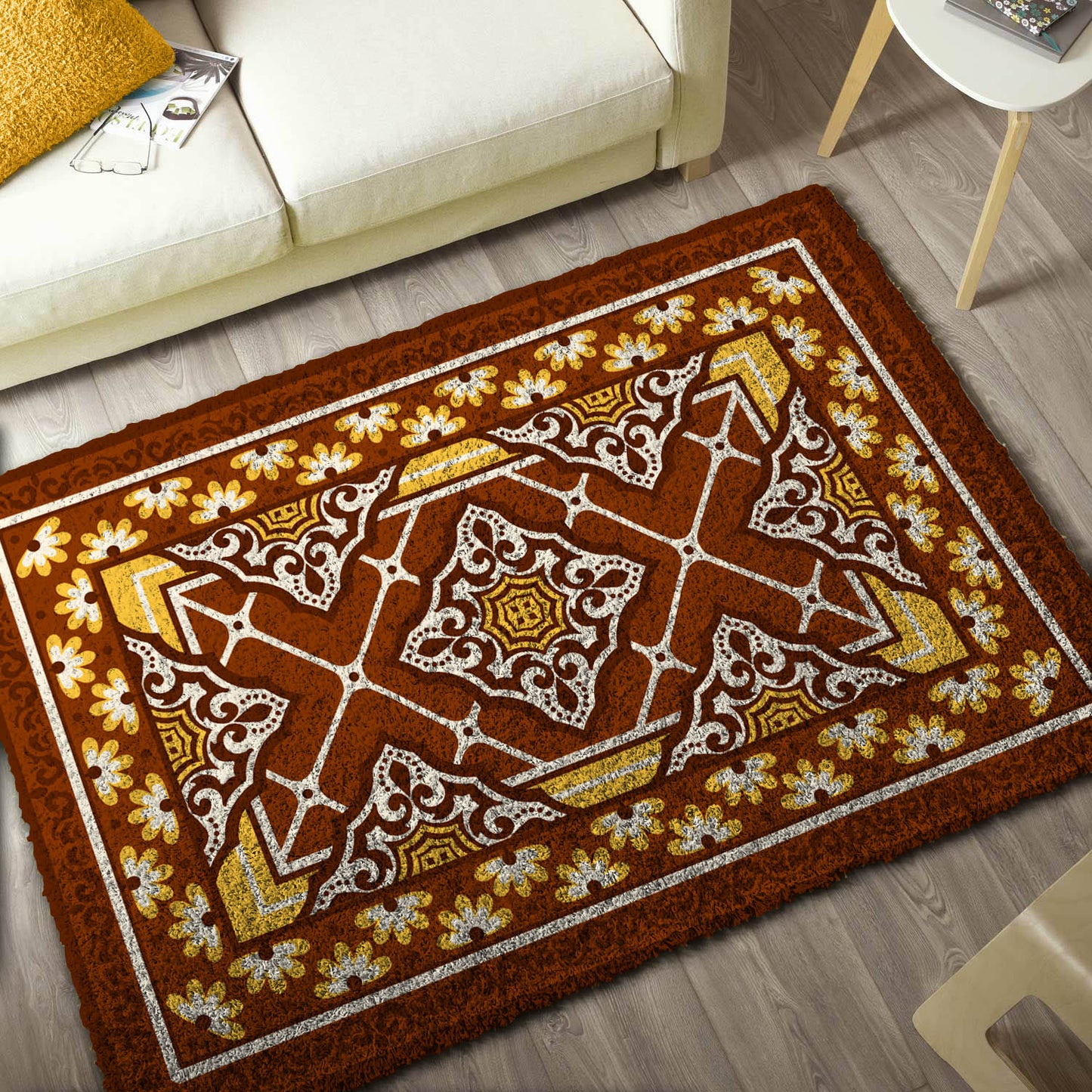 Printed Canvas Latch Hook Rug Kit - Nomad  100cm x 150cm 3997