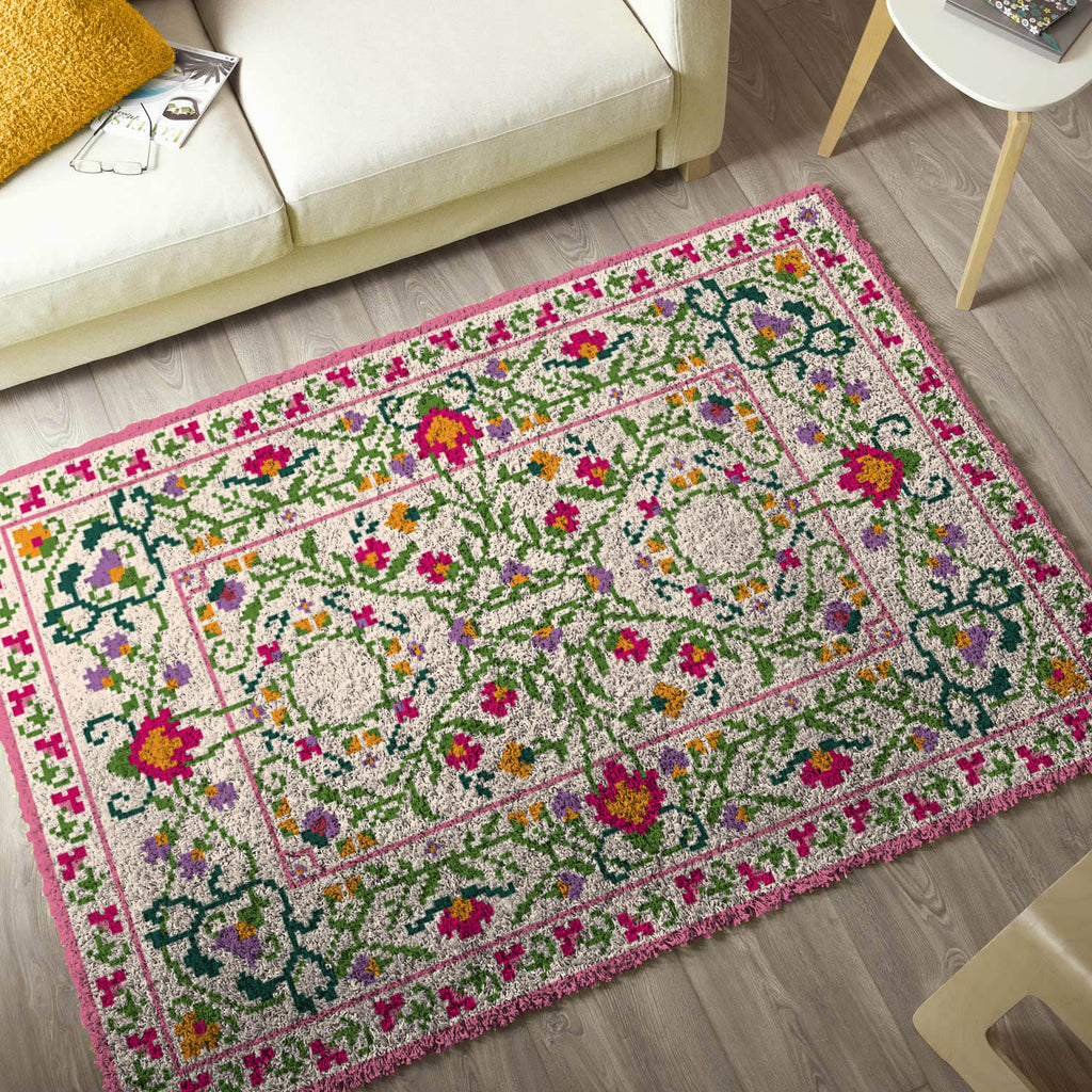 Printed Canvas Latch Hook Rug Kit - Fresh 100 x 150cm 4018 – Readicut