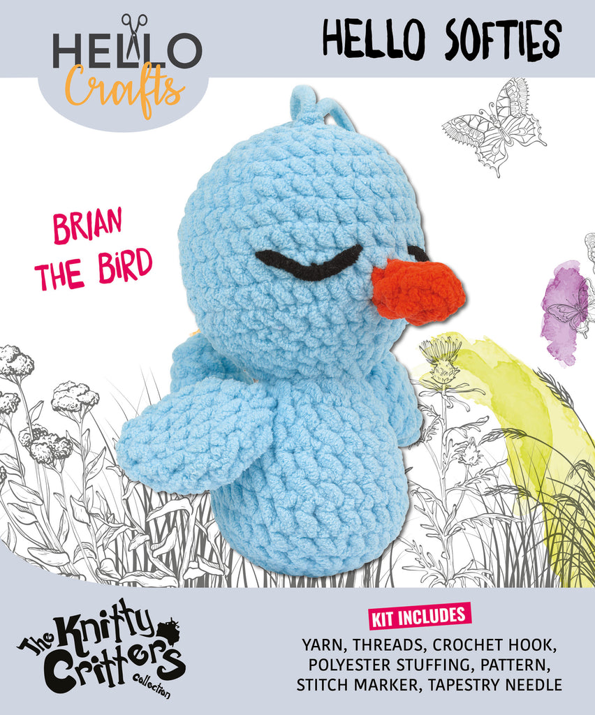 Knitty Critters - Hello Softies - Brian The Bird
