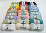 The SUPER SOFTEE COTTON Box - 27 Balls of Assorted Bernat Softee Cotton Yarn + 29 FREE DOWNLOADABLE PATTERNS!!