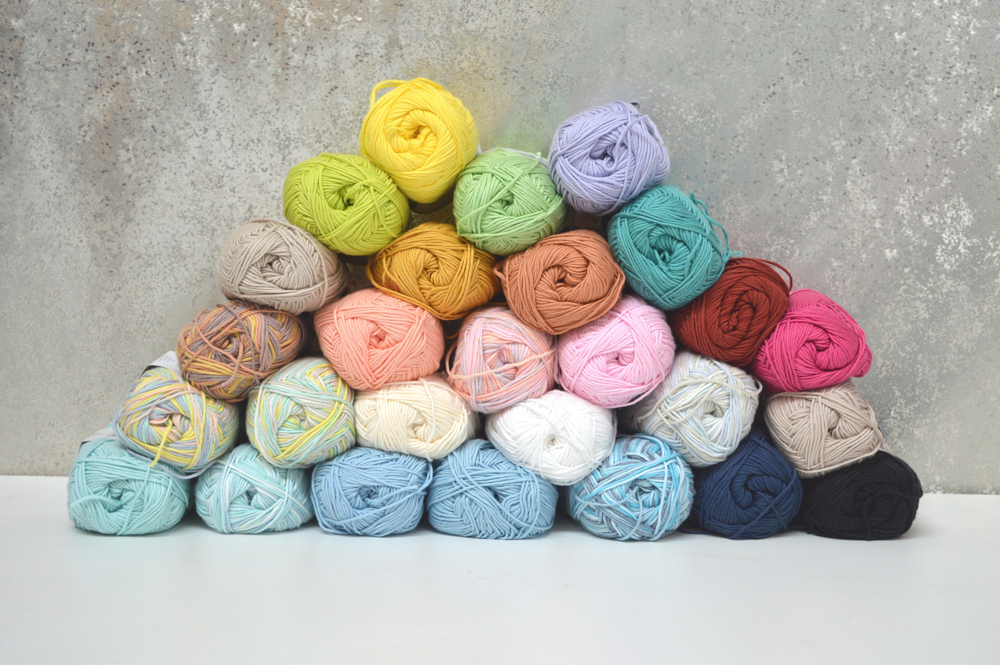 The SUPER SOFTEE COTTON Box - 27 Balls of Assorted Bernat Softee Cotton Yarn + 29 FREE DOWNLOADABLE PATTERNS!!