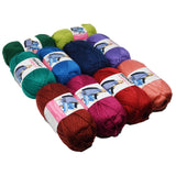 The FABWOOLOUS Box - 10 Balls of Assorted Bernat Fabwoolous Yarn + 6 FREE DOWNLOADABLE PATTERNS!!