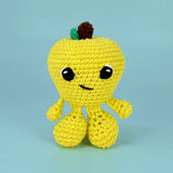 Knitty Critters - Fruit & Veg Heads Amigurumi Crochet Kit - Apple Strudel