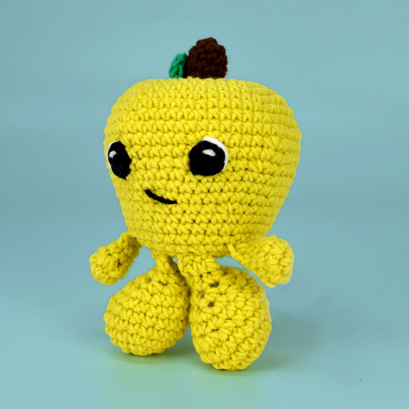 Knitty Critters - Fruit & Veg Heads Amigurumi Crochet Kit - Apple Strudel