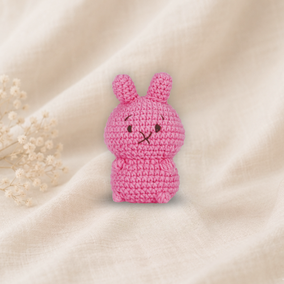 Knitty Critters - Pouch Pals V - Betty Bunny | DIY Amigurumi Crochet Kit