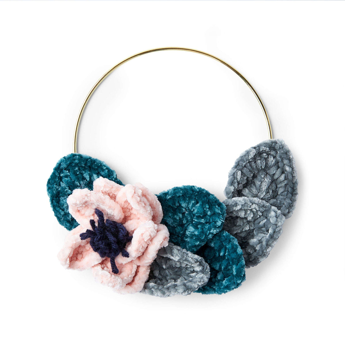 Bernat Floral Wreath Crochet Party Favor (Digital Download)