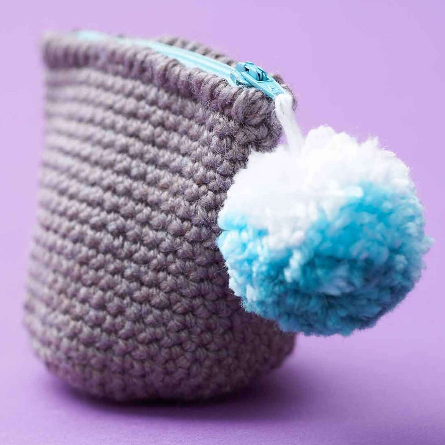 Bernat Crochet Ombre Pompom Change Purse (Digital Download)