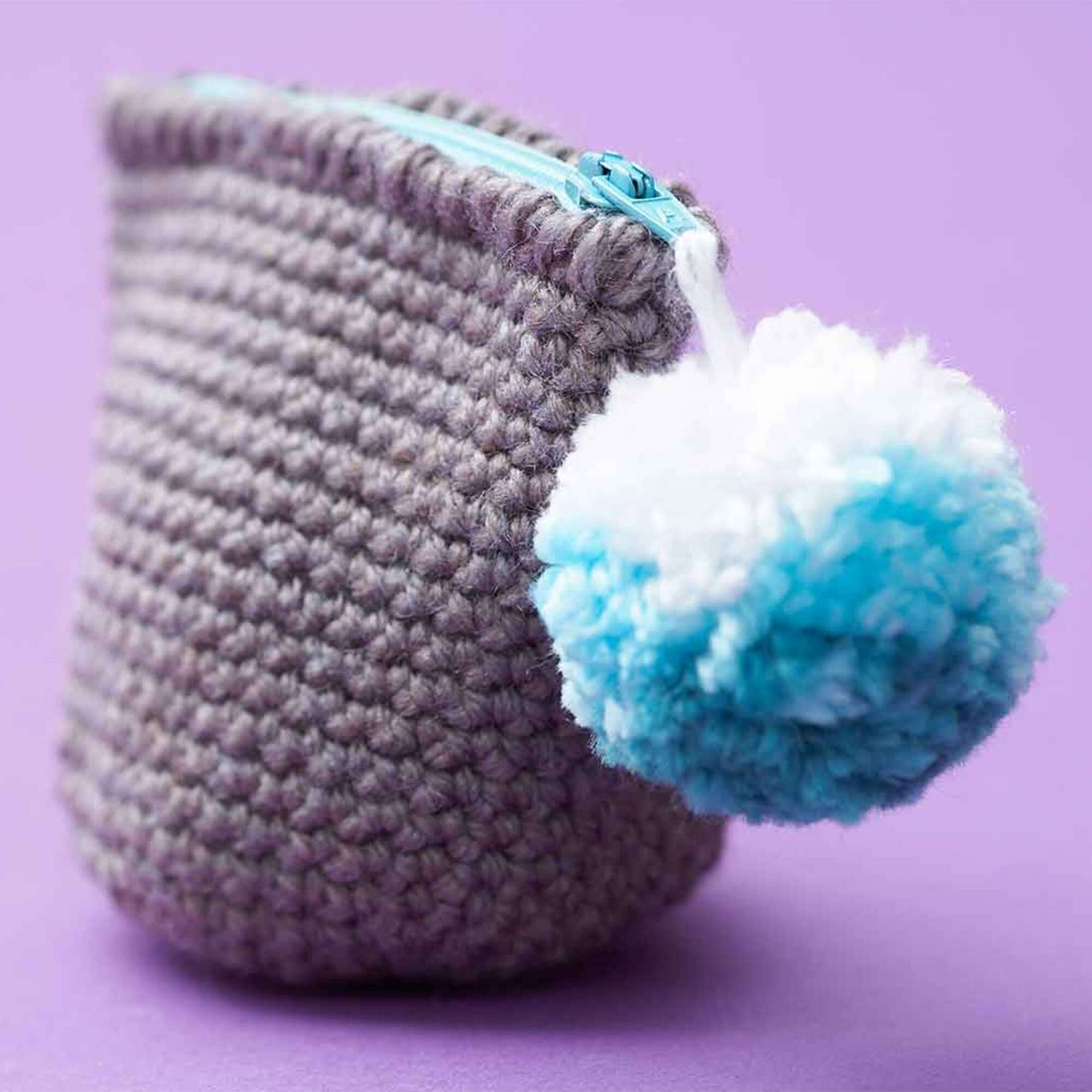 Bernat Crochet Ombre Pompom Change Purse (Digital Download)