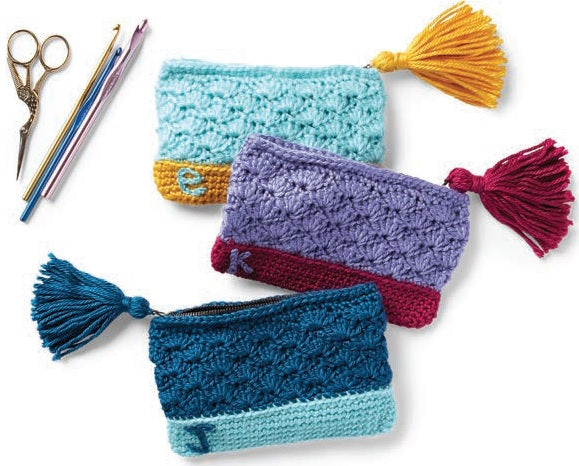Caron Monogram Crochet Pouch (Digital Download)