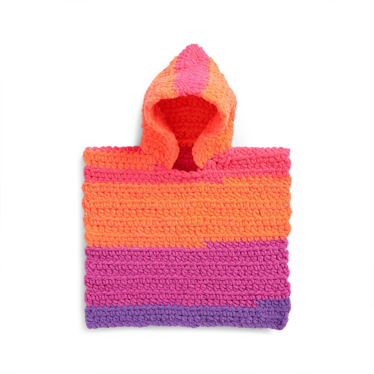 Bernat Rainbow Rascals Crochet Poncho (Digital Download)
