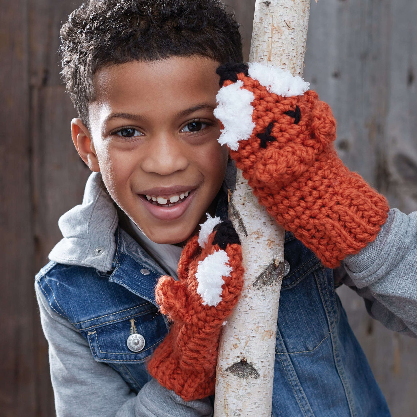 Bernat Crochet Fox Mittens (Digital Download)