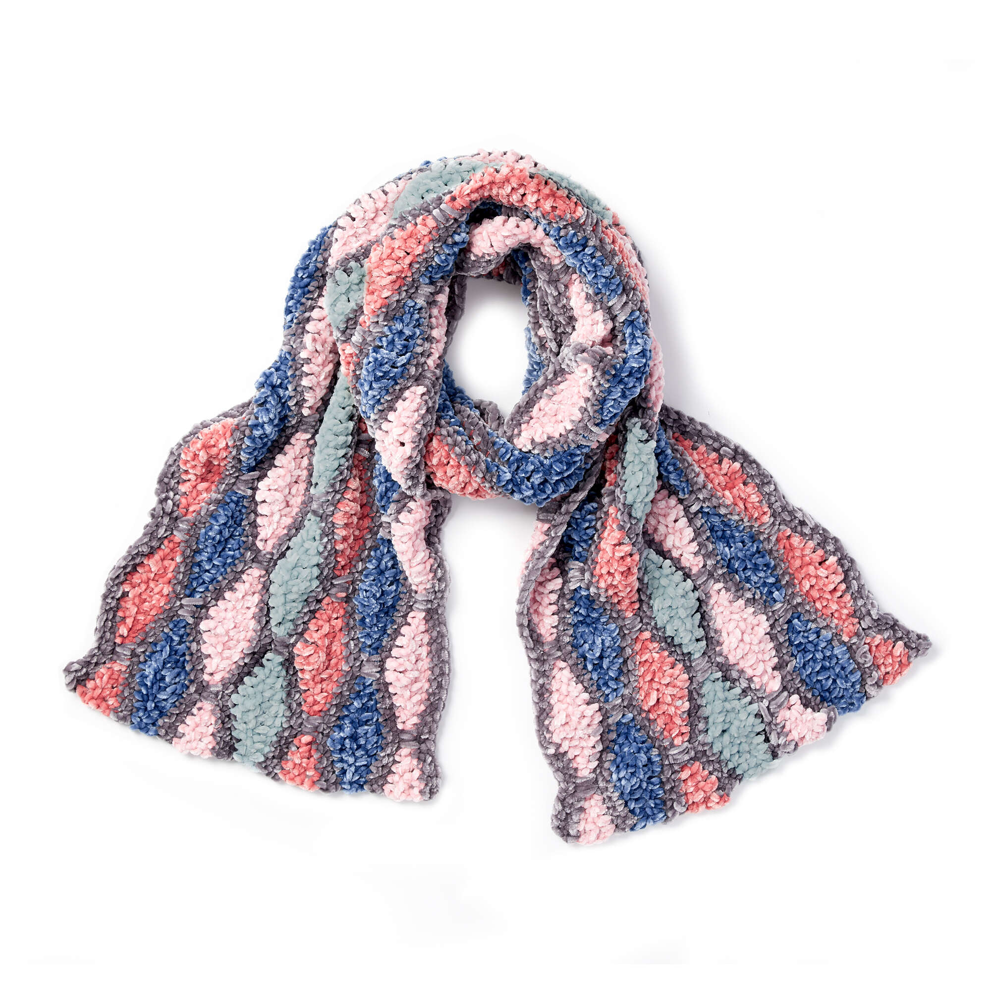 Bernat Diamond Wave Crochet Scarf (Digital Download)
