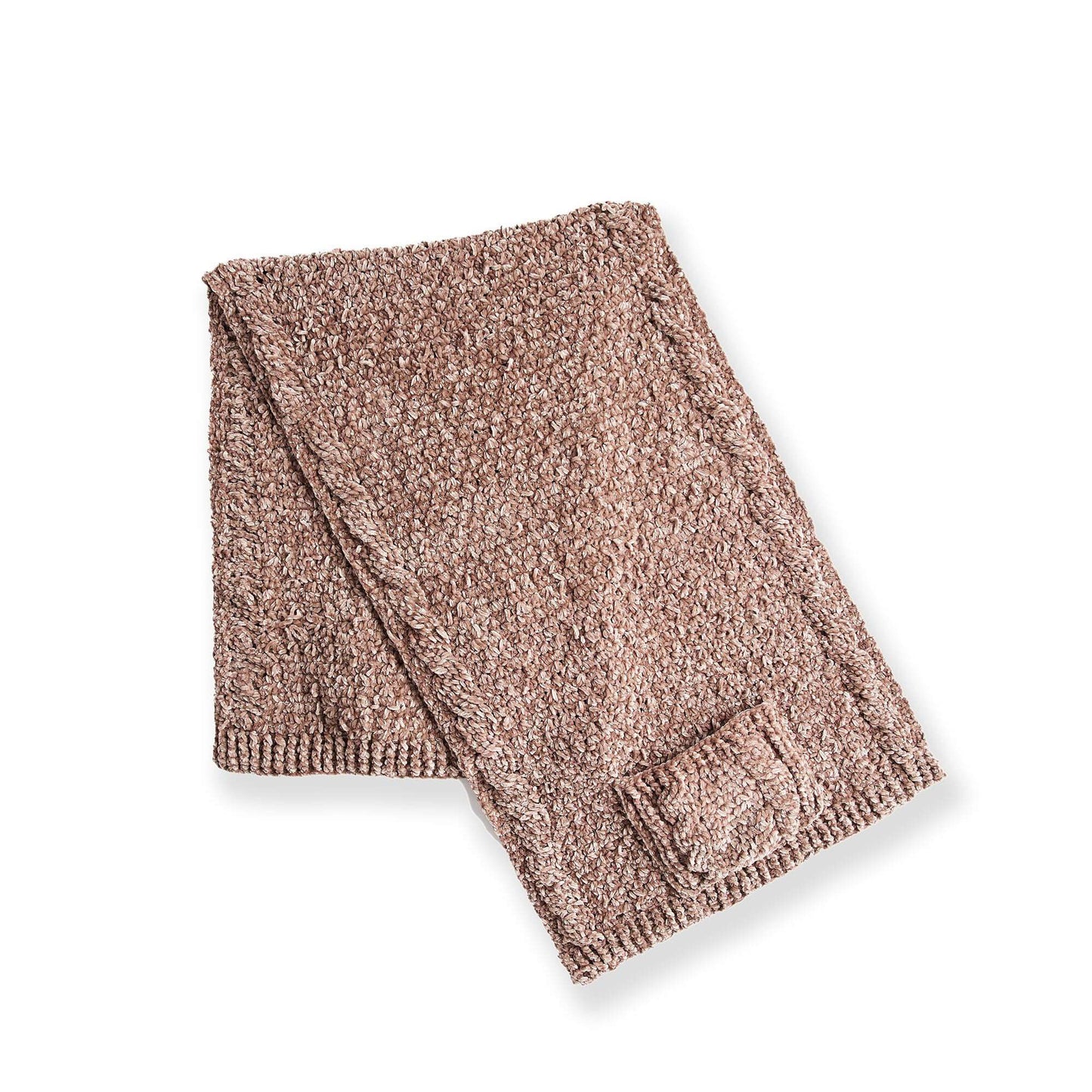Bernat Velvet Cables Crochet Pocket Shawl (Digital Download)