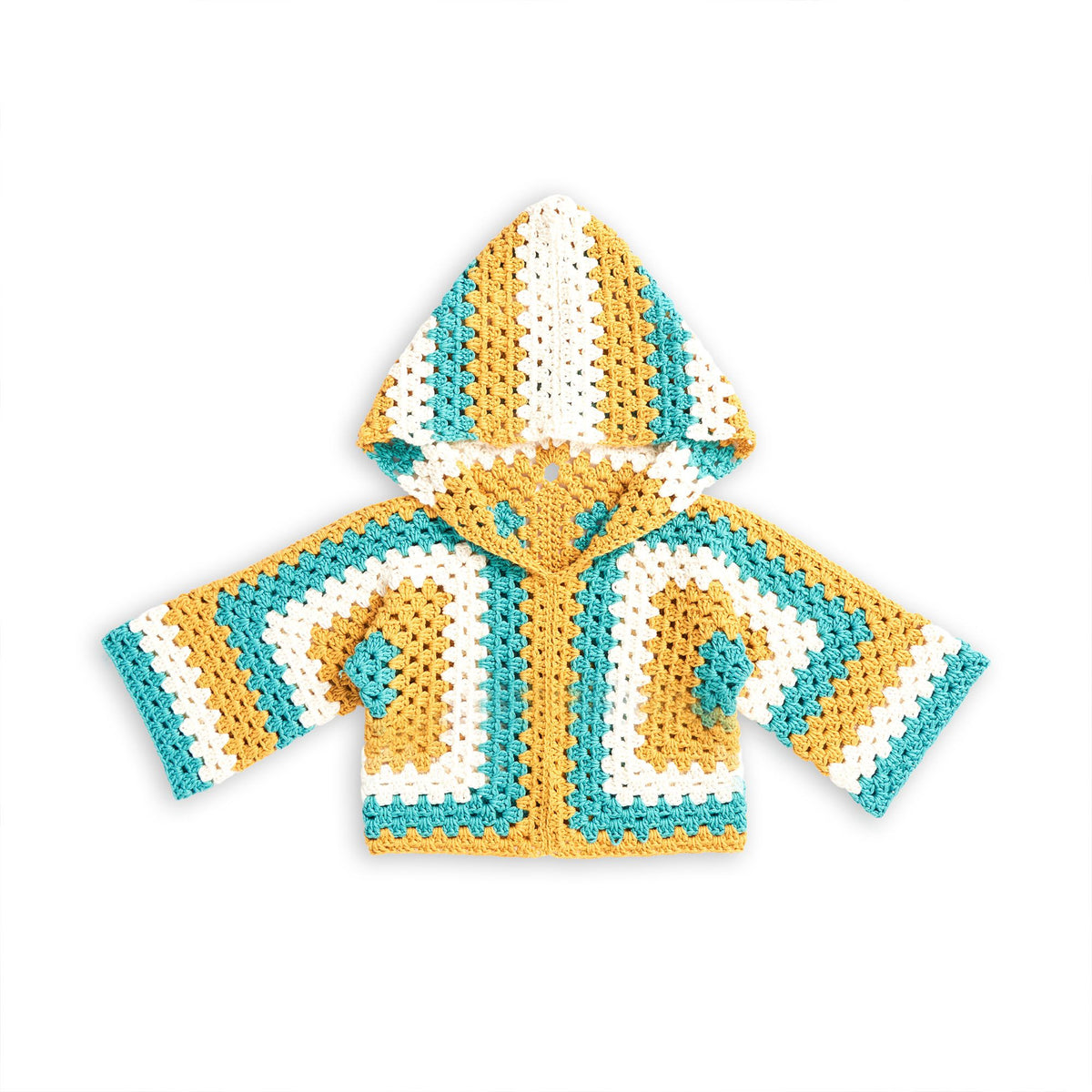 Bernat Crochet Kids Hooded Hexi Pullover (Digital Download)