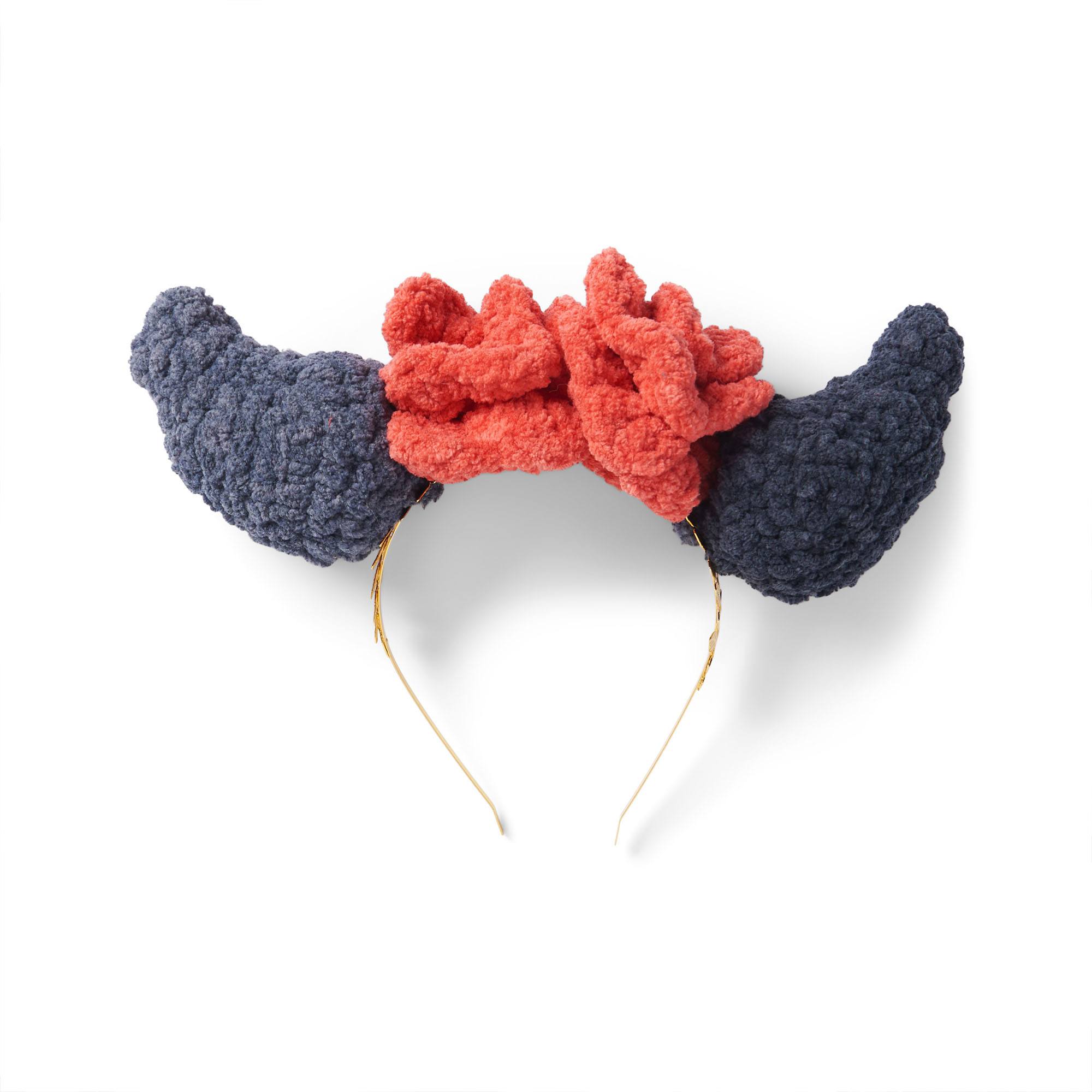 Bernat Crochet Floral Horn Headband (Digital Download)
