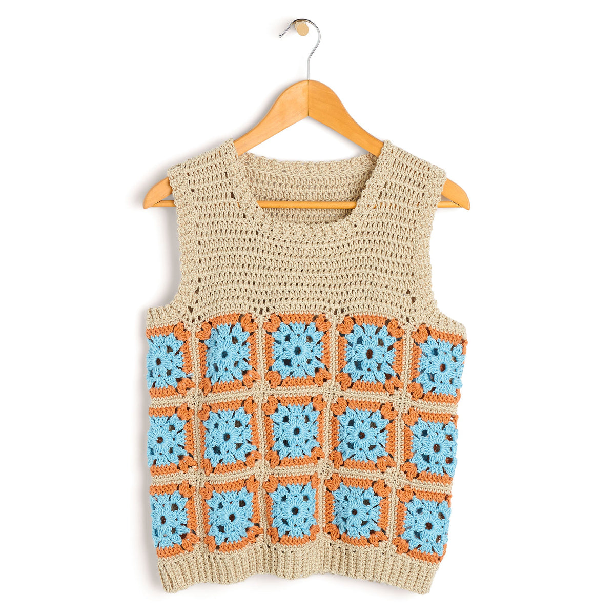 Bernat Granny Square Crochet Top (Digital Download)