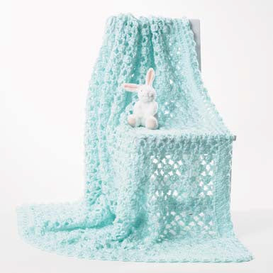 Bernat Airy Crochet Baby Blanket (Digital Download)