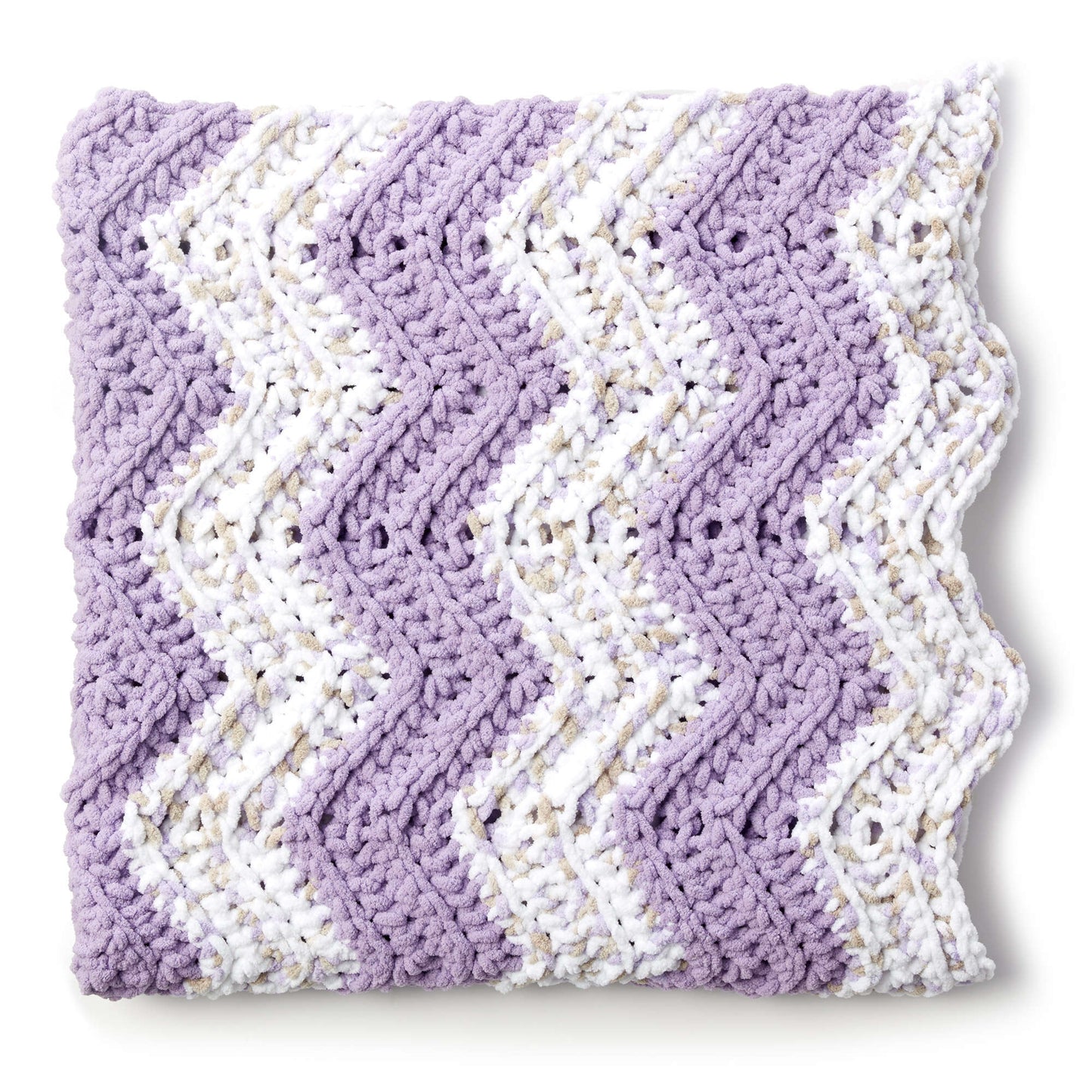 Bernat Simple Chevron Crochet Baby Blanket (Digital Download)