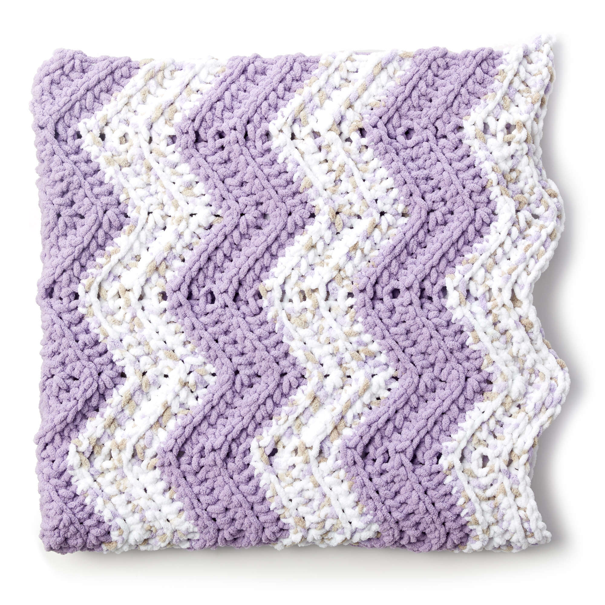 Bernat Simple Chevron Crochet Baby Blanket (Digital Download)