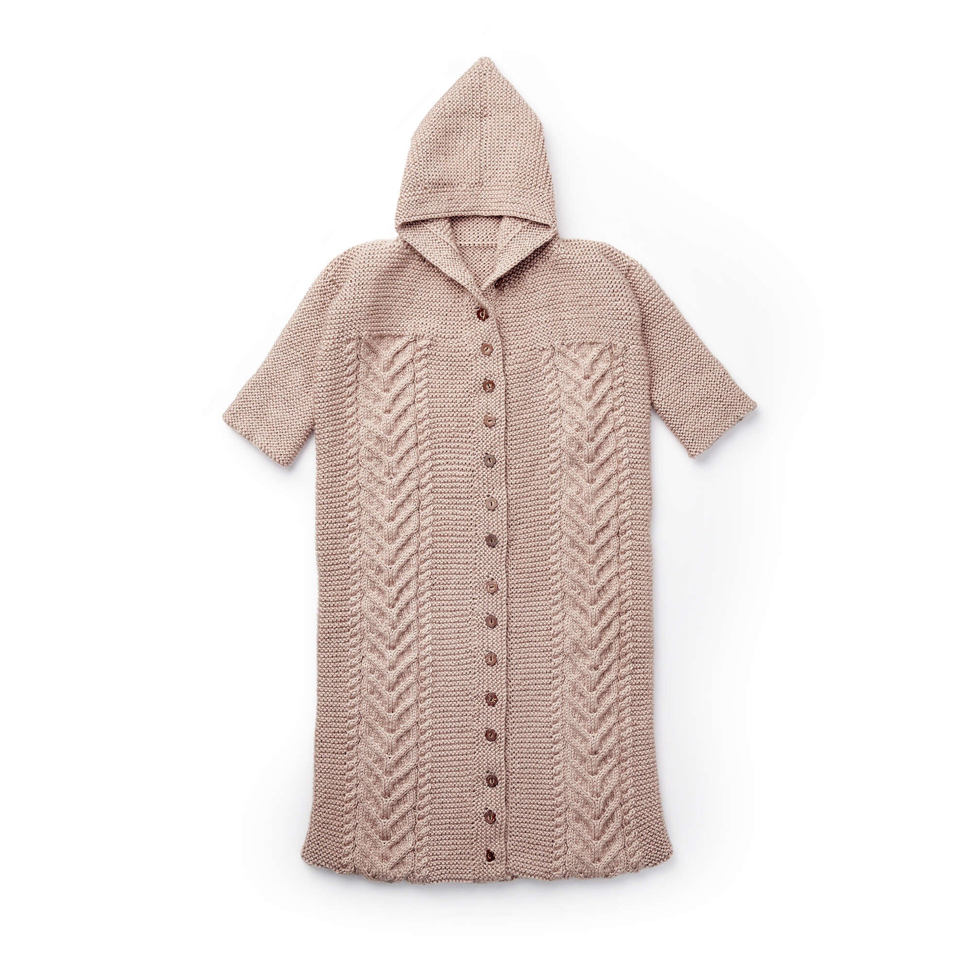 Bernat Cable Knit Bunting Bag