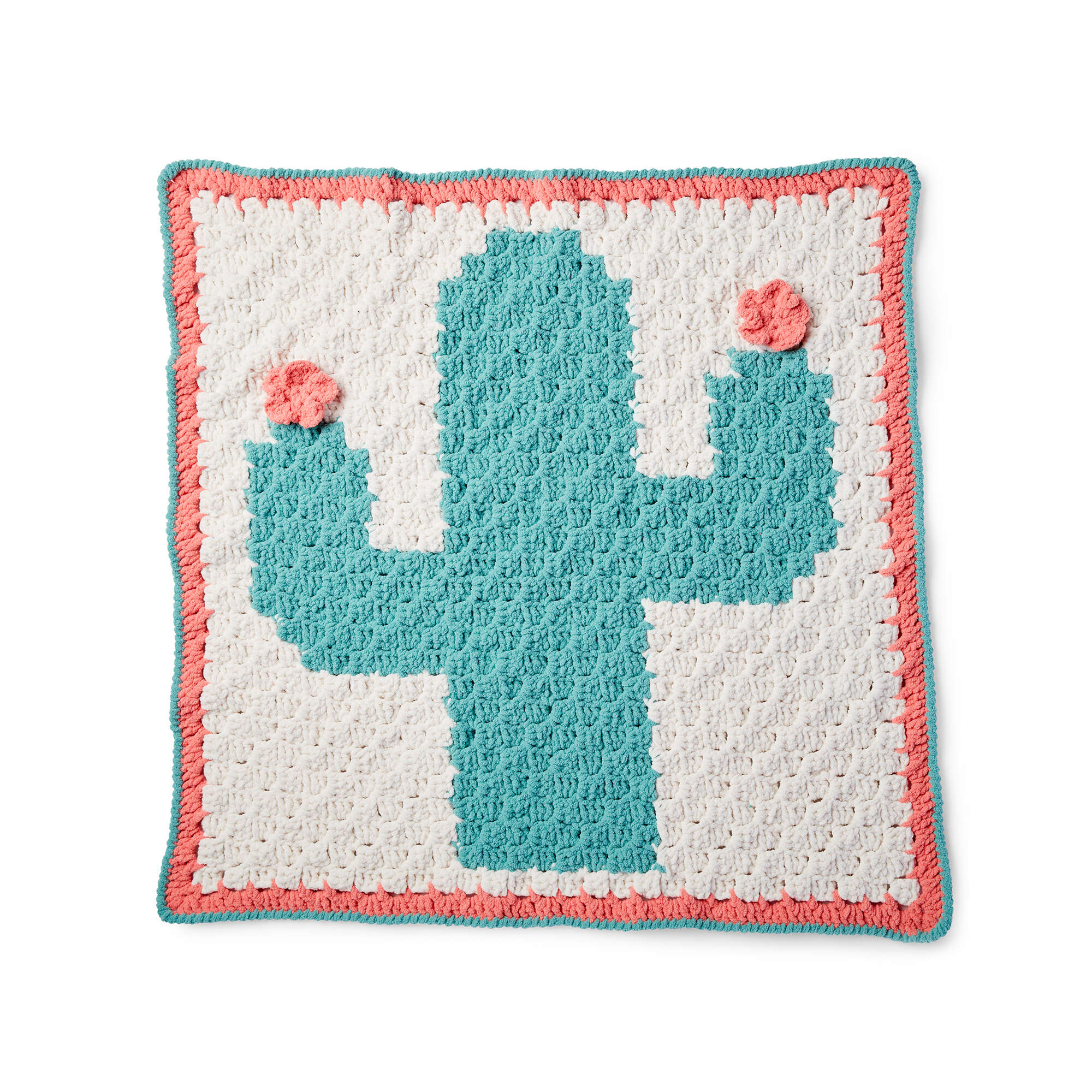 Bernat Corner to Corner Crochet Cactus Blanket