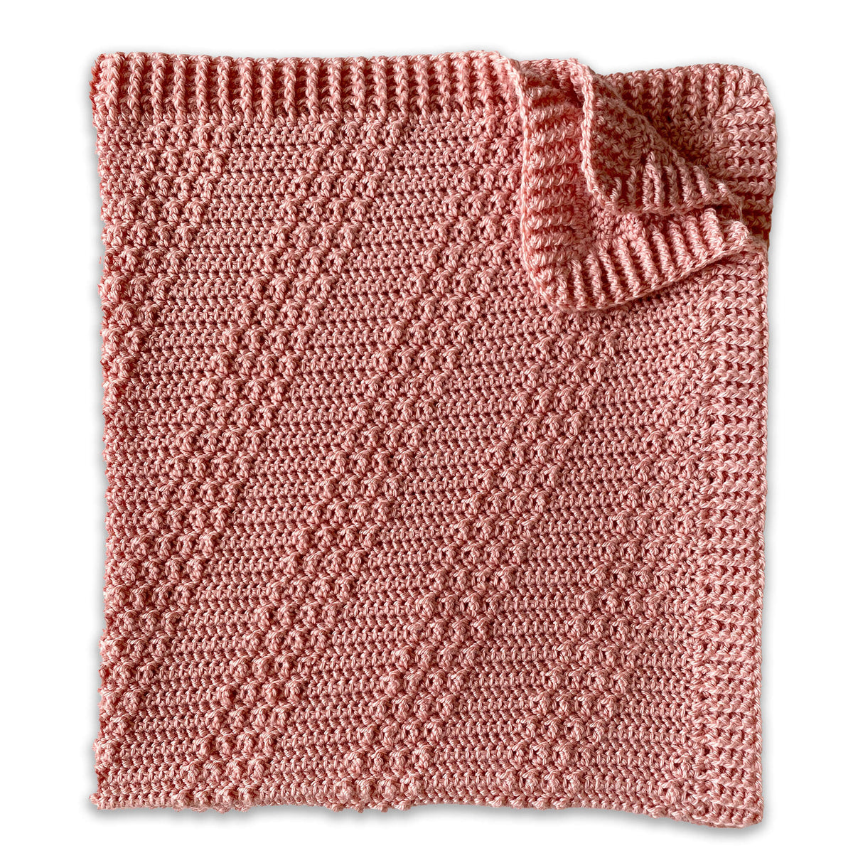 Bernat Crochet Diagonal Stripes Baby Blanket (Digital Download)