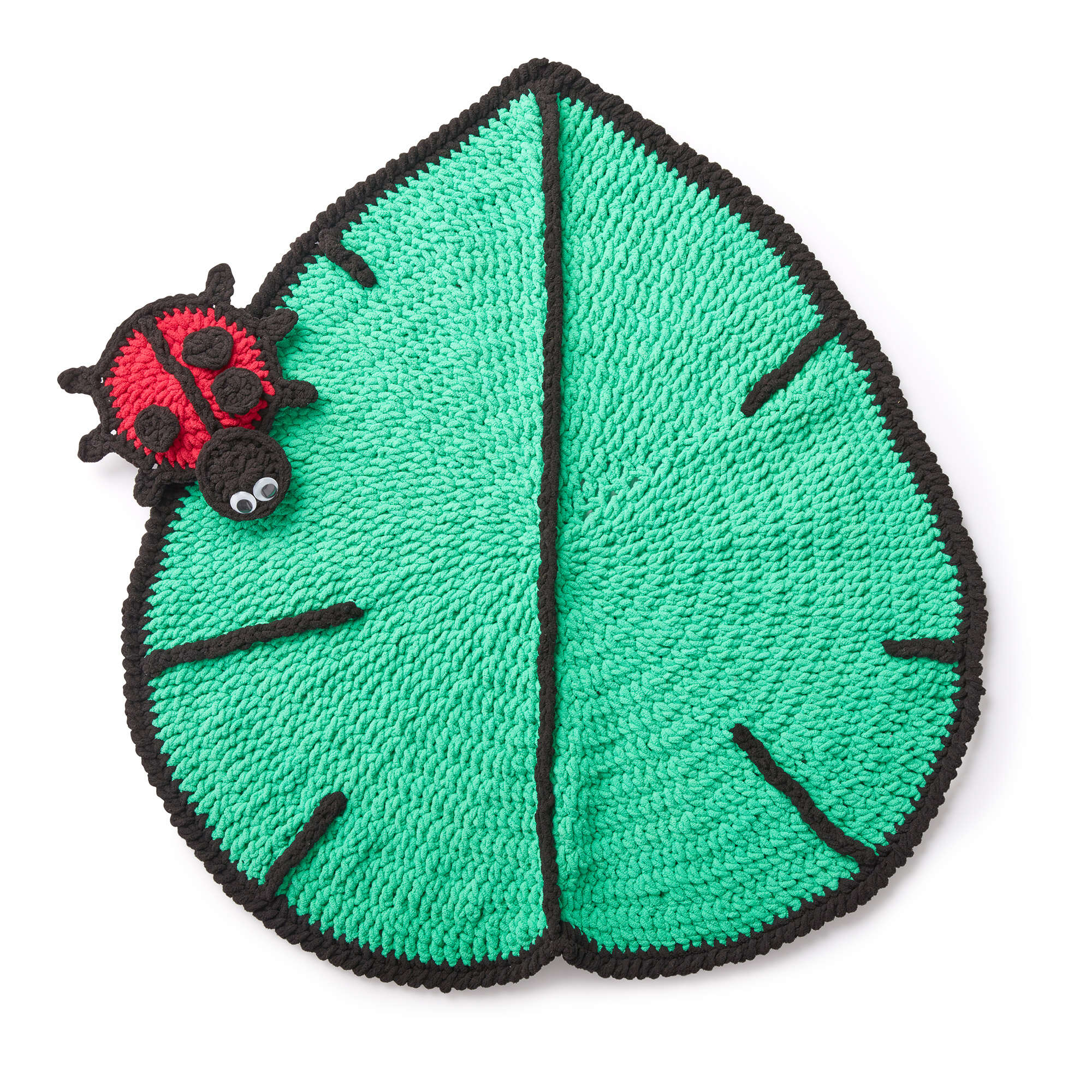 Bernat Lil' Leaf Crochet Play Mat & Ladybug Toy (Digital Download)