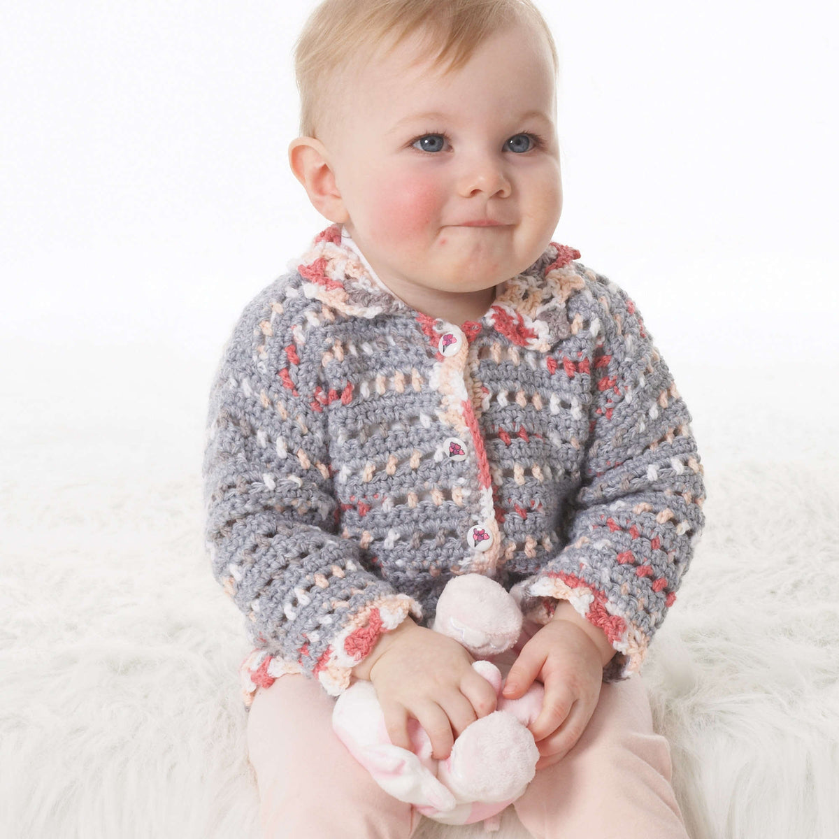 Bernat Crochet Baby's Lacy Jacket