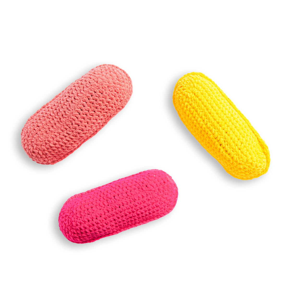 Bernat Crochet Donut Pouf Sprinkles & Bolster Pillows (Digital Download)