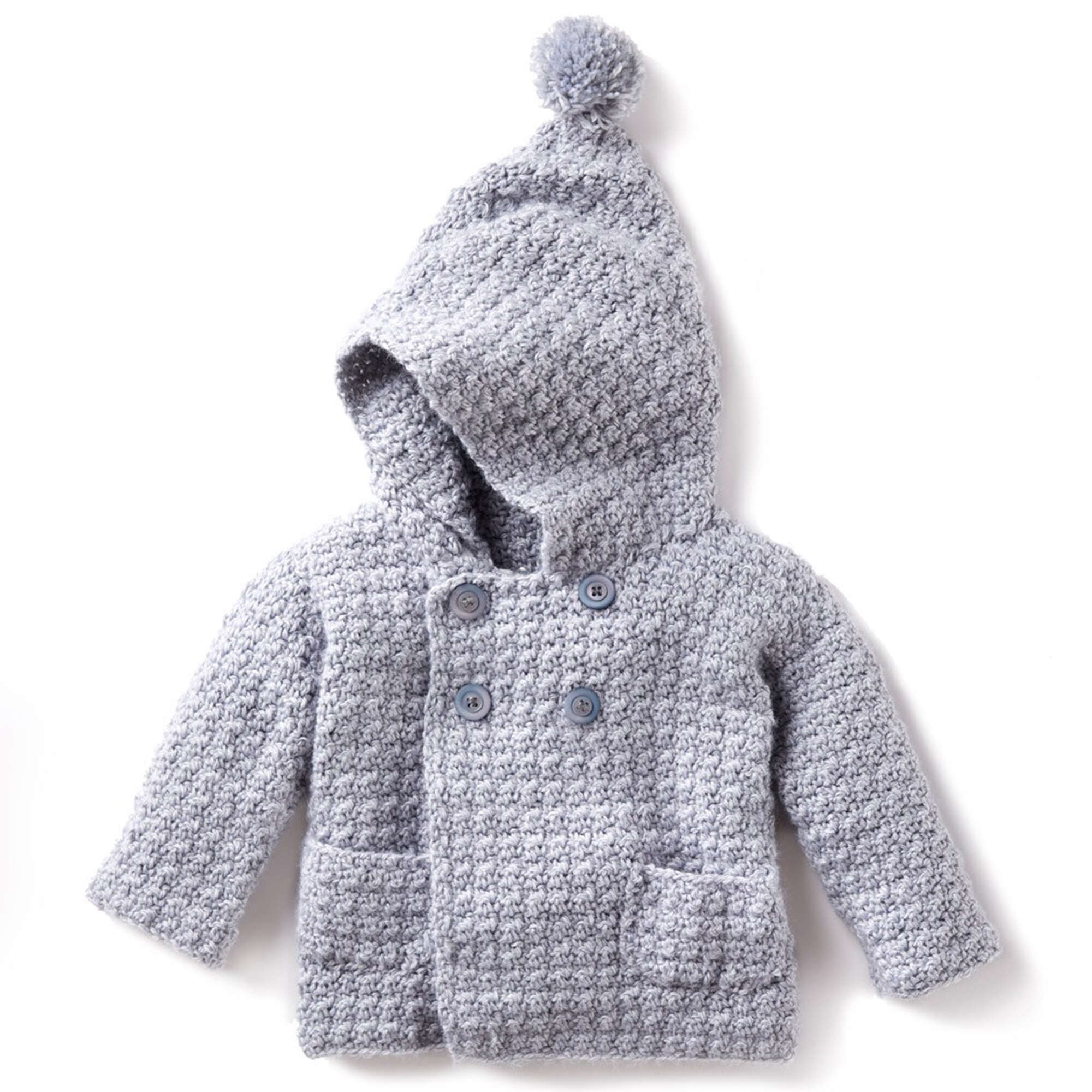 Bernat Big Kid Cozy Crochet Hoodie (Digital Download)