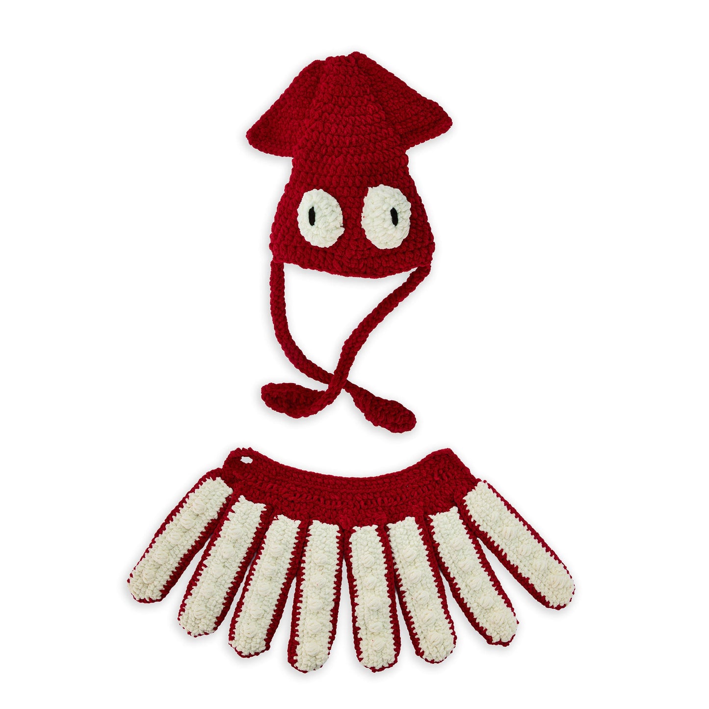 Bernat Crochet Giant Squid Hat and Cape Costume (Digital Download)