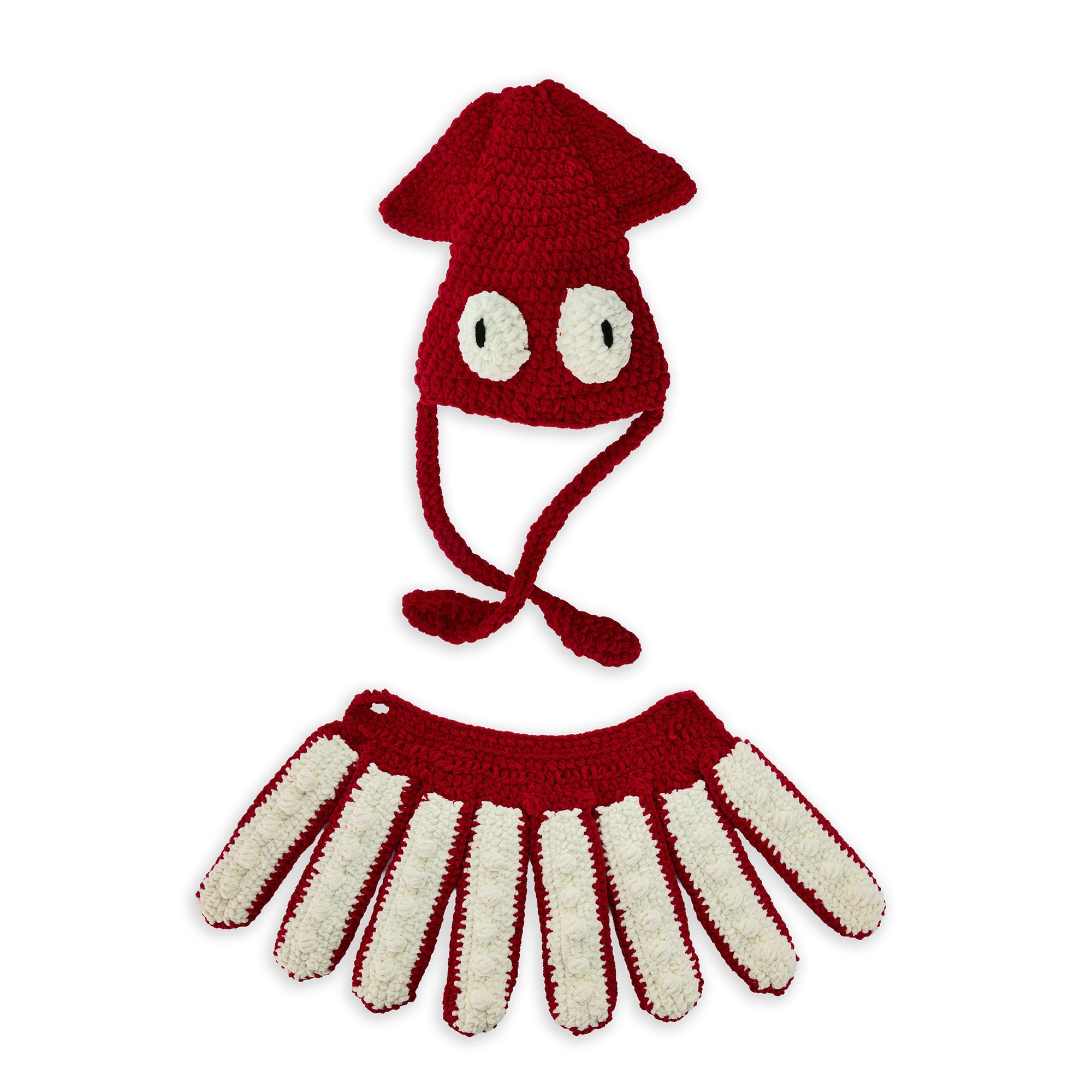 Bernat Crochet Giant Squid Hat and Cape Costume (Digital Download)