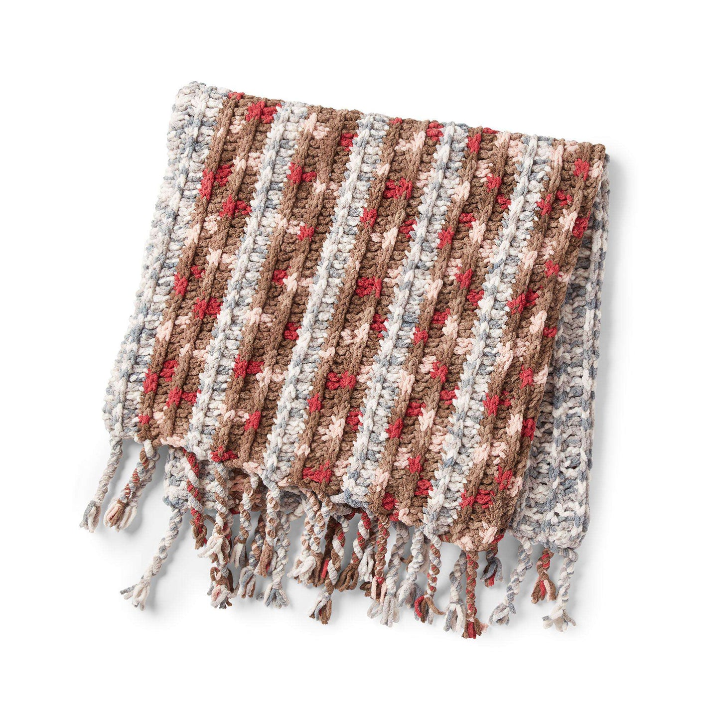 Bernat Vertical Stripes Crochet Blanket (Digital Download)