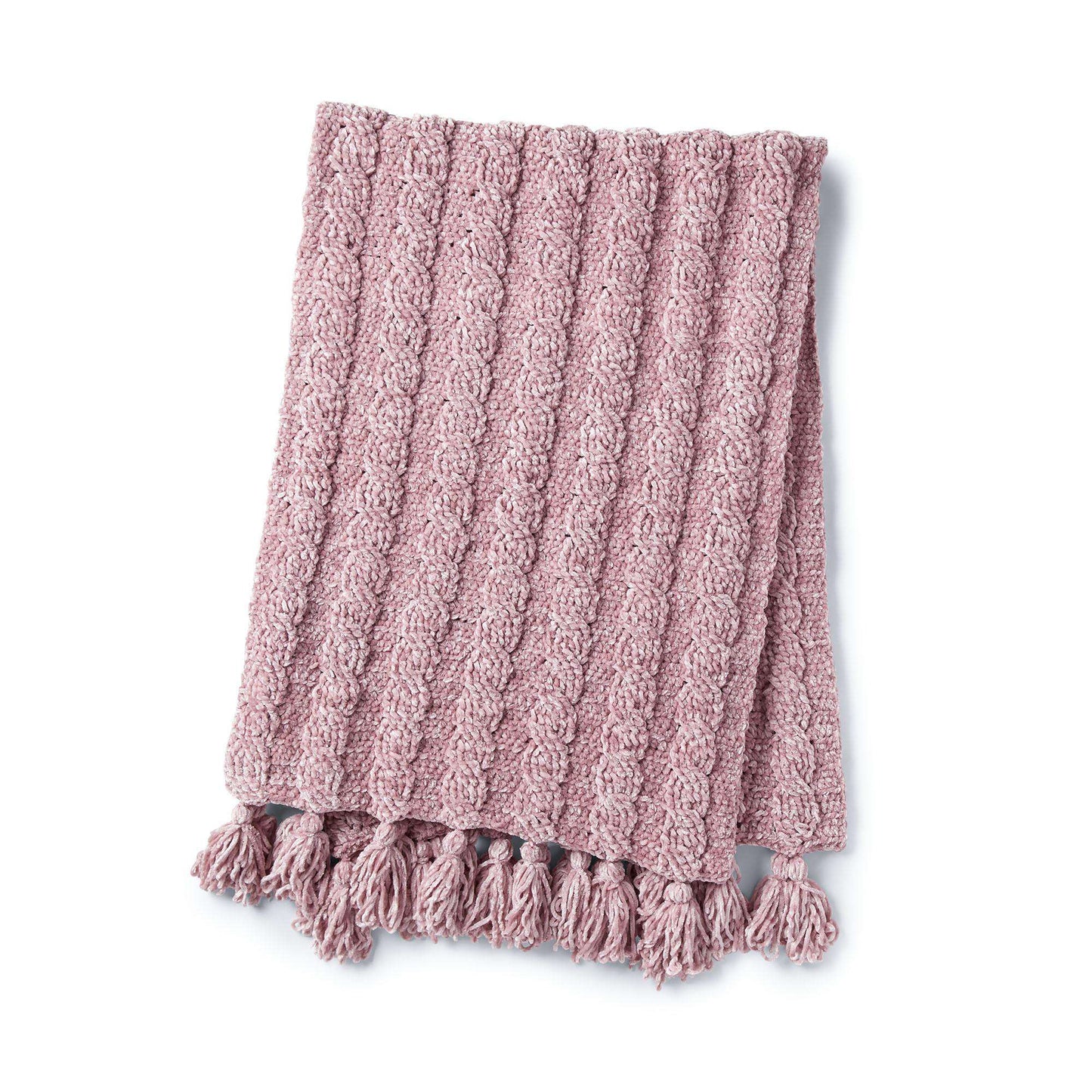 Bernat Velvet Cable Crochet Blanket (Digital Download)