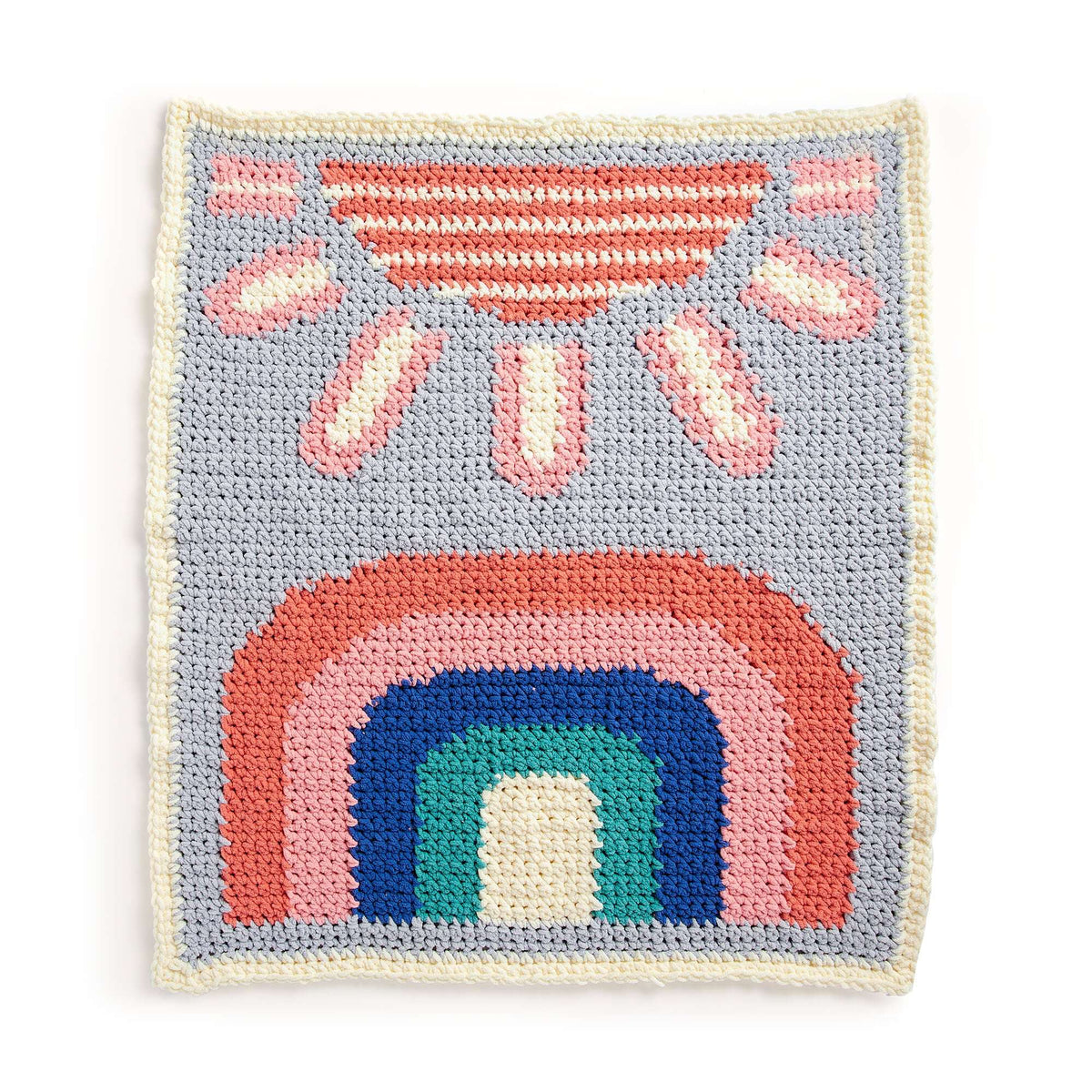 Bernat Good Morning Sunshine Crochet Baby Blanket (Digital Download)