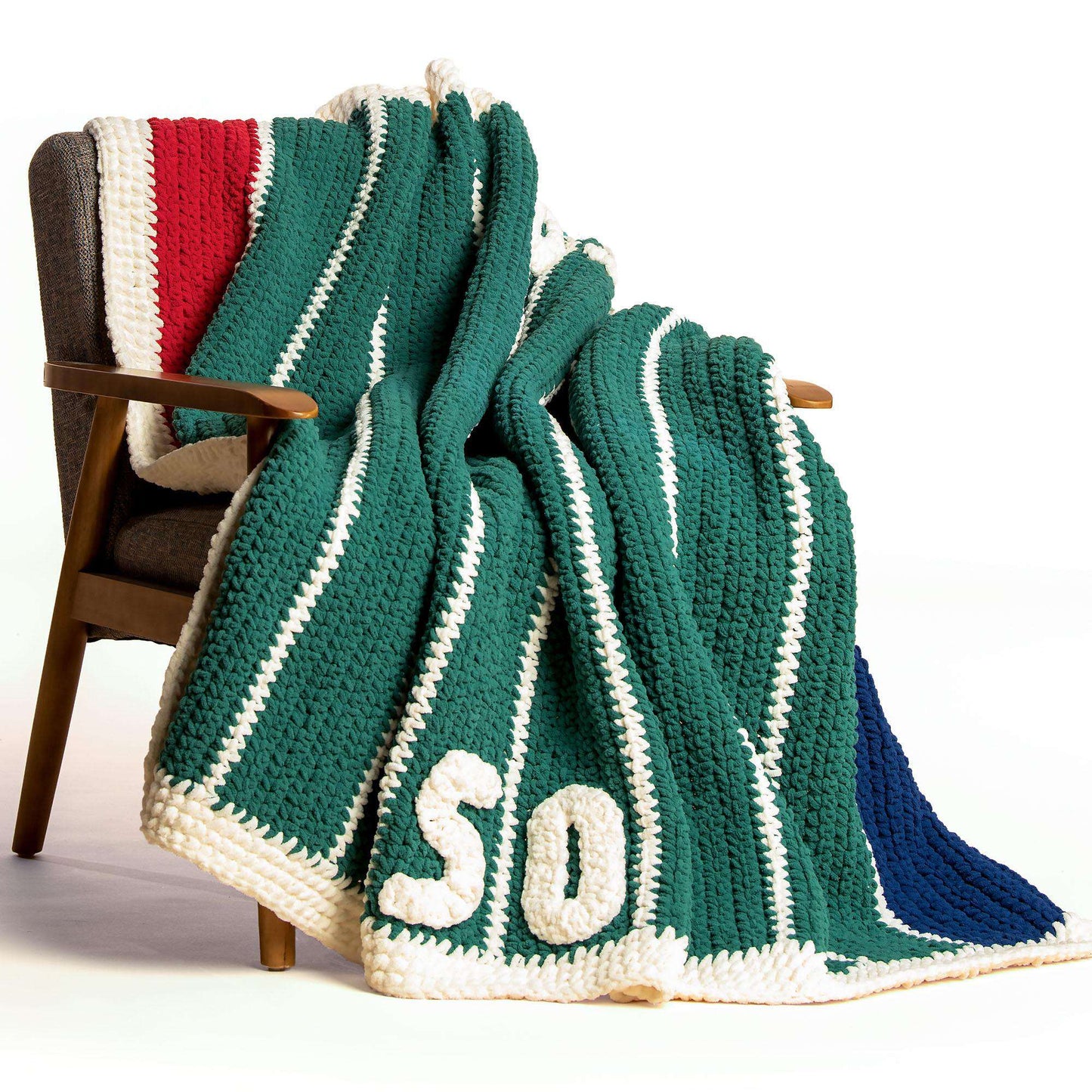 Bernat Fifty-yard Line Crochet Blanket