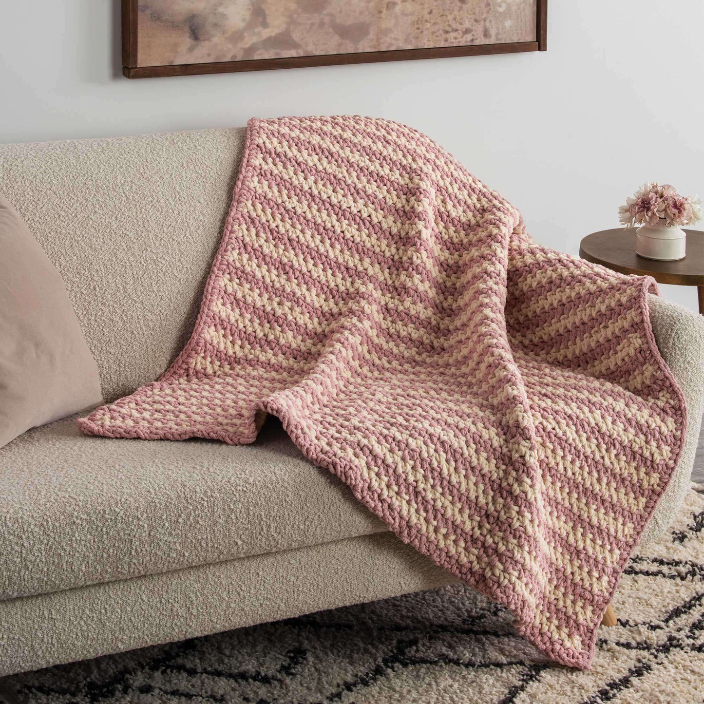 Bernat Sparkle Sawtooth Afghan (Digital Download)