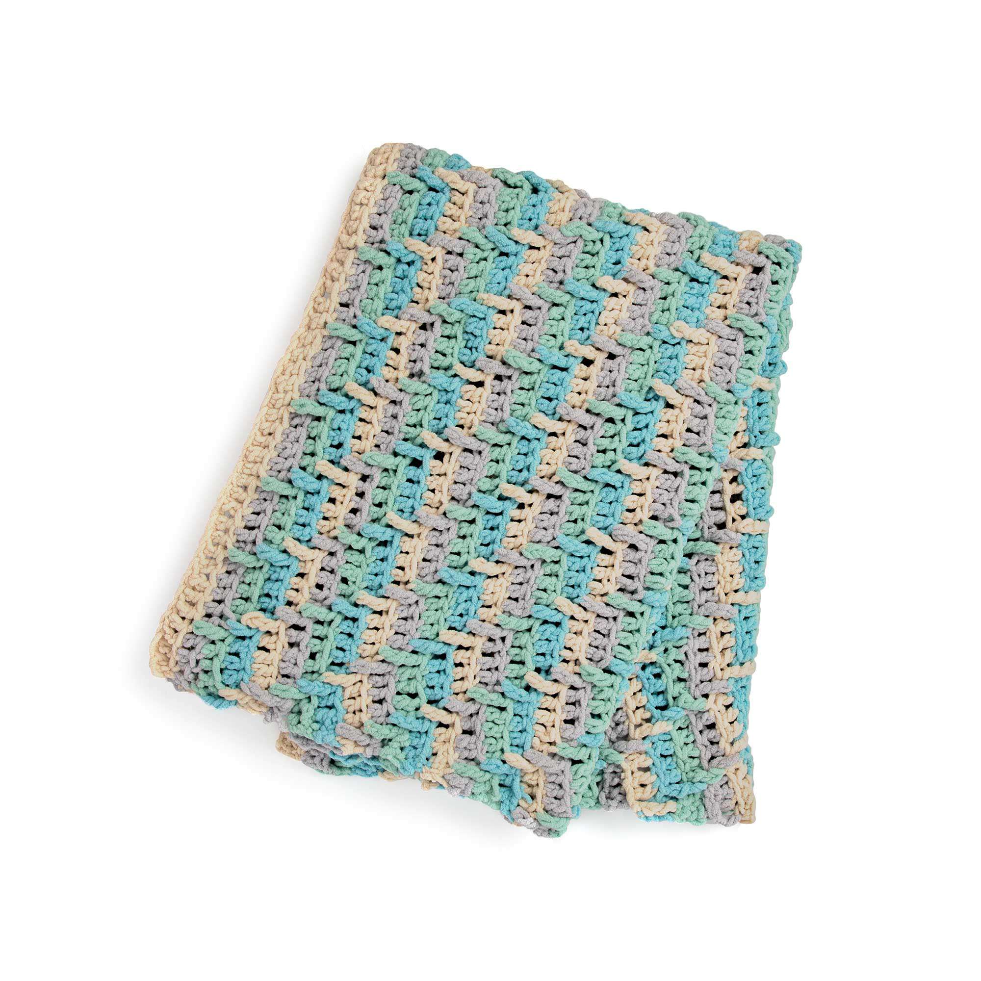 Bernat Sparkle Step Ladder Crochet Afghan (Digital Download)