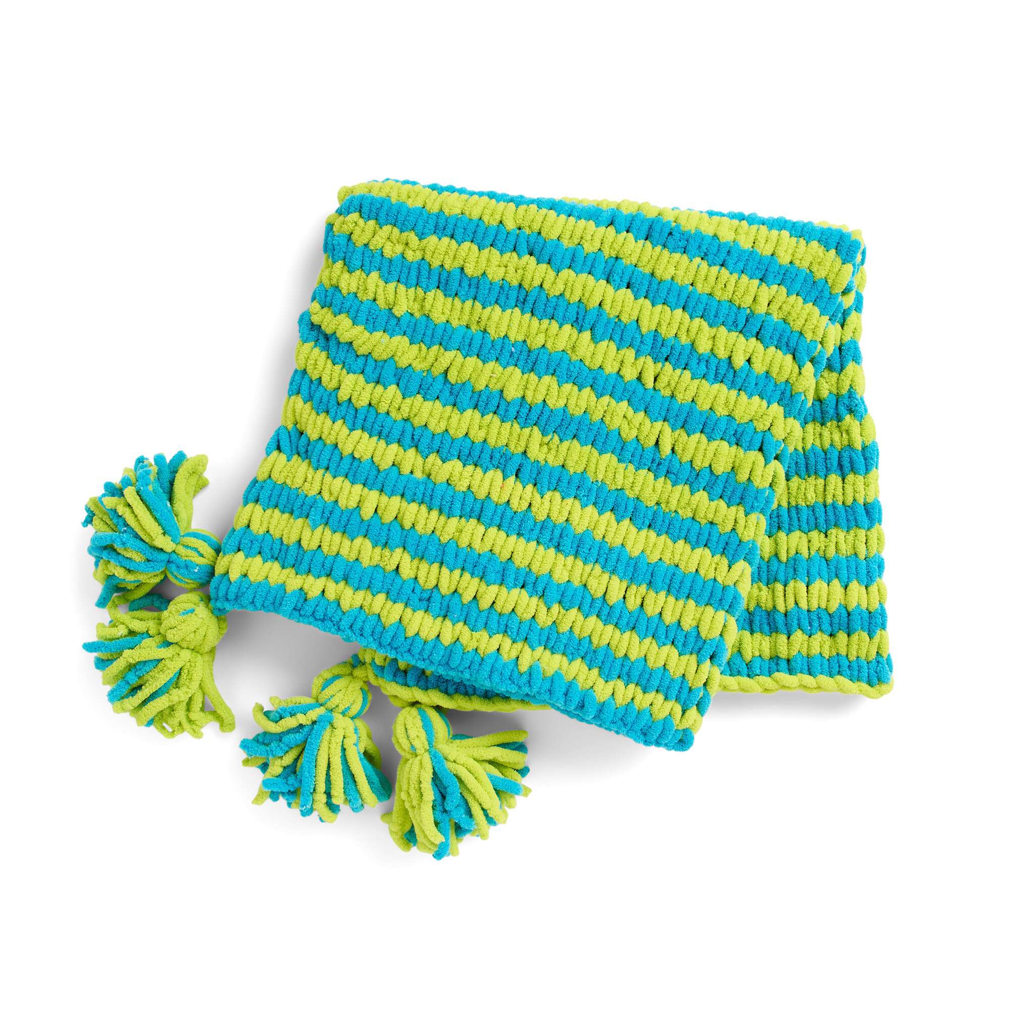 Bernat Crochet Blanket EZ Stripe Hype Crochet Blanket (Digital Download)