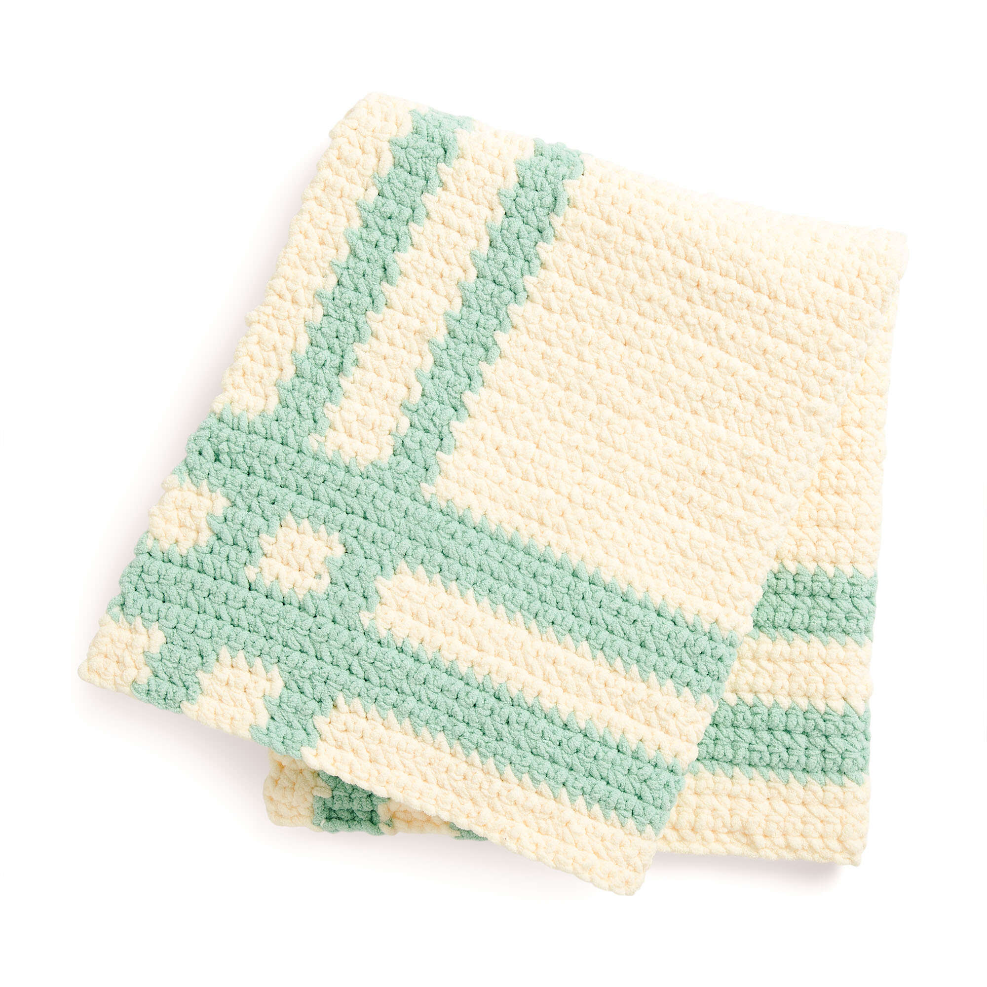 Bernat Crochet Plaid Baby Picnic Blanket (Digital Download)