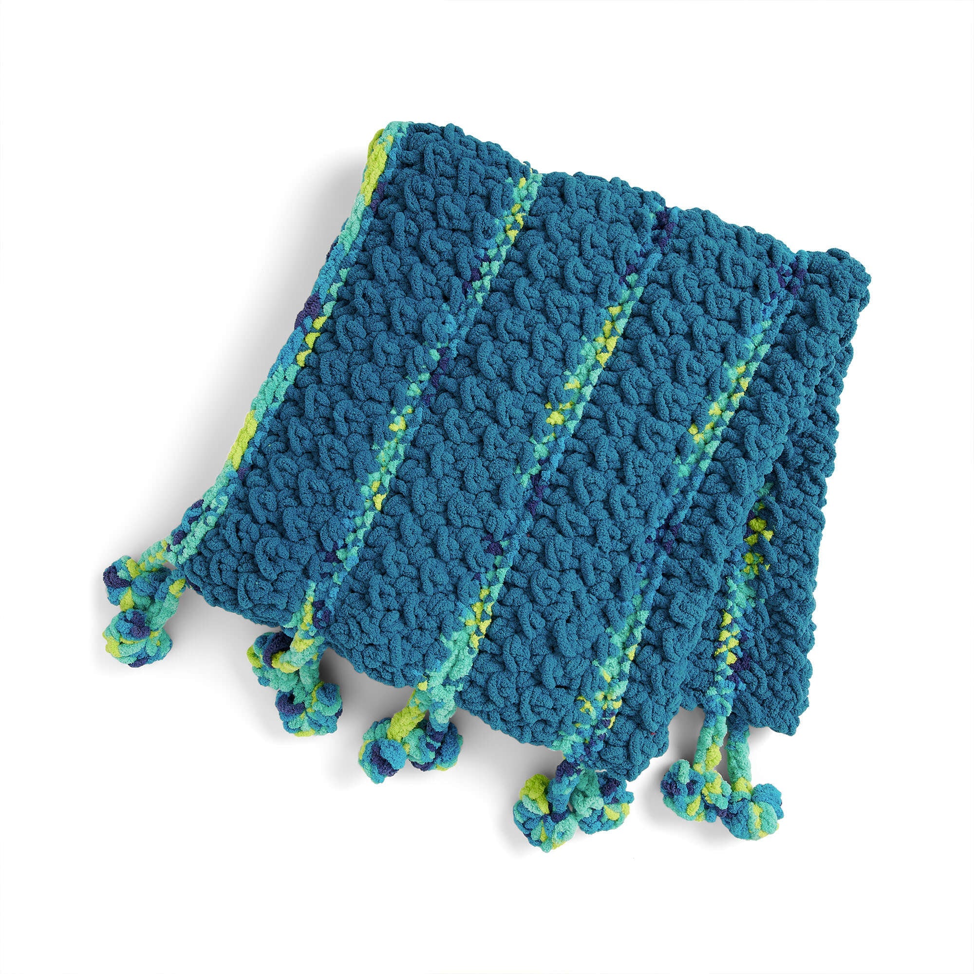 Bernat Big Poms Crochet Blanket (Digital Download)