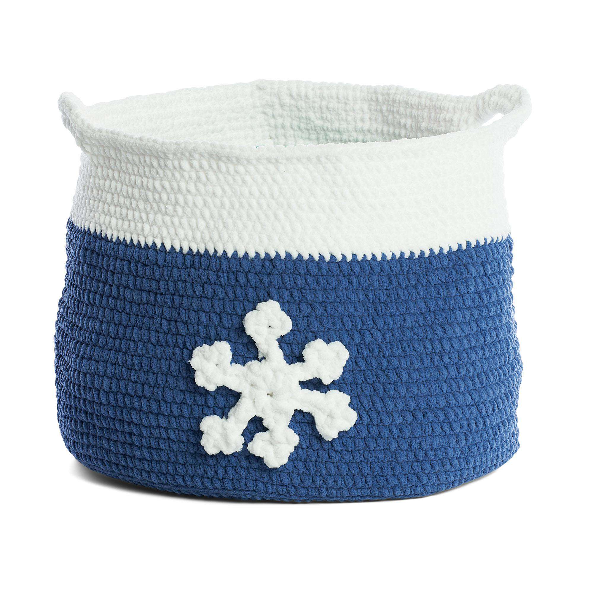 Bernat Crochet Snowflake Basket (Digital Download)
