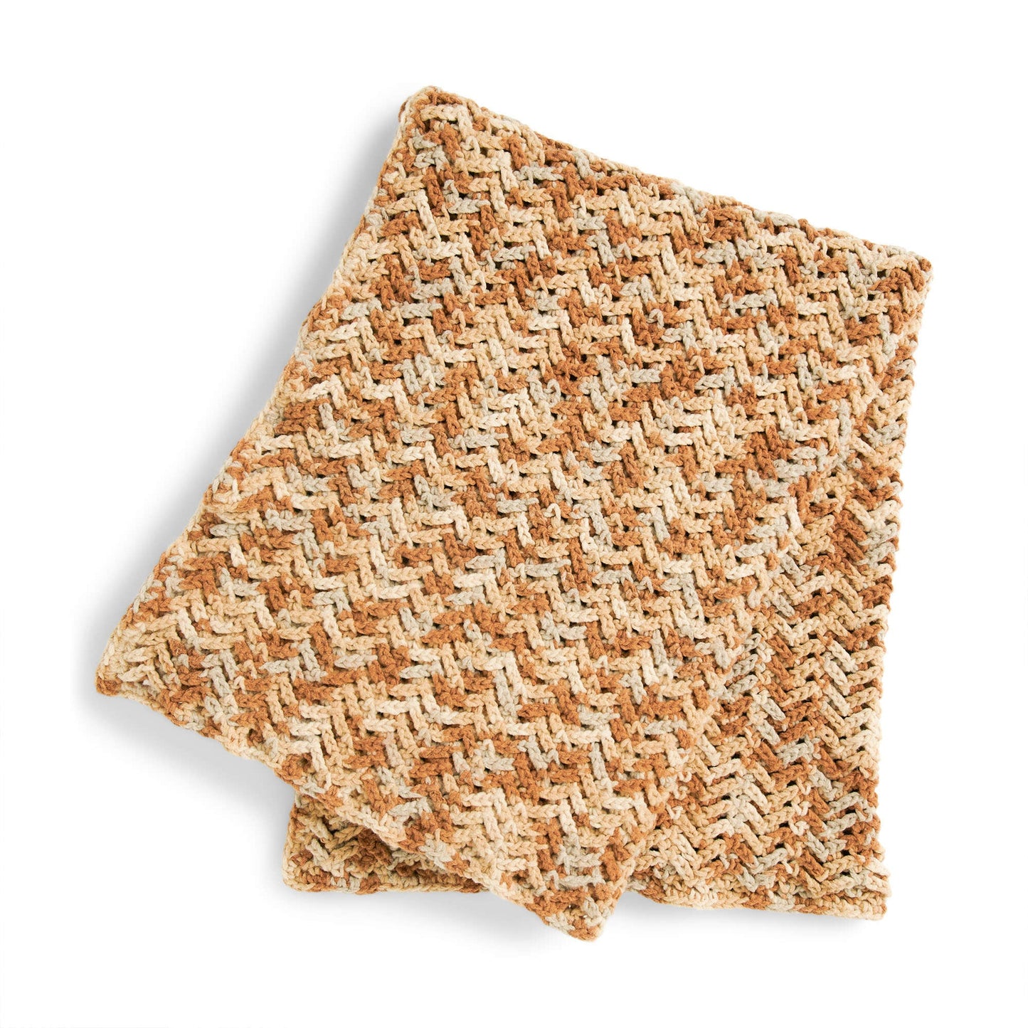 Bernat Fleecy Herringbone Crochet Blanket (Digital Download)