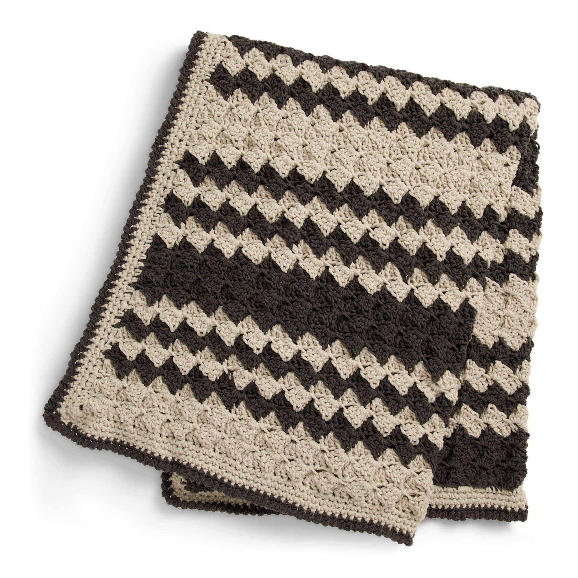 Bernat Alternating Texture Stitch Crochet Blanket (Digital Download)