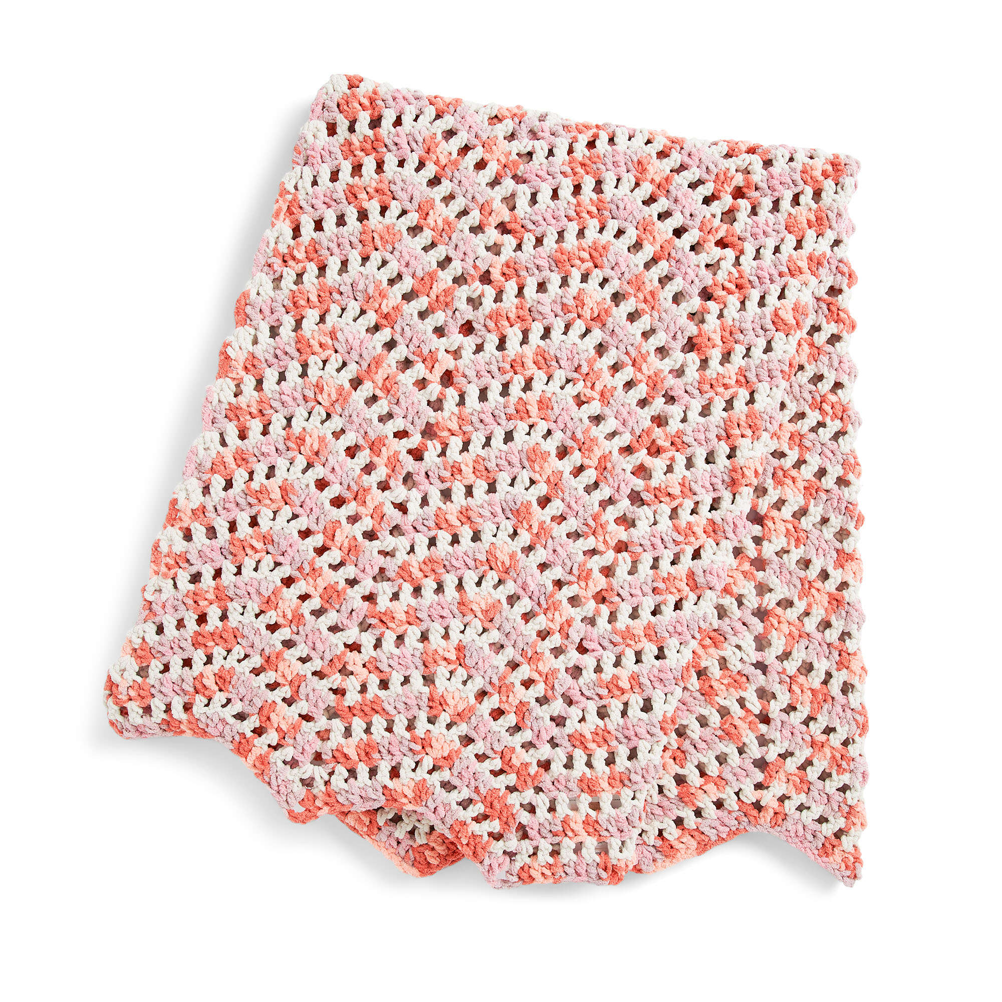 Bernat Crochet Open Ripple Stitch Blanket (Digital Download)