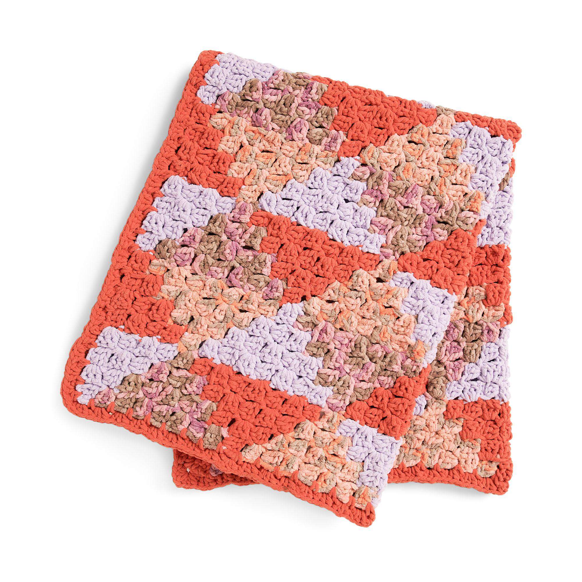 Bernat Two Tone Diamonds Crochet Blanket (Digital Download)